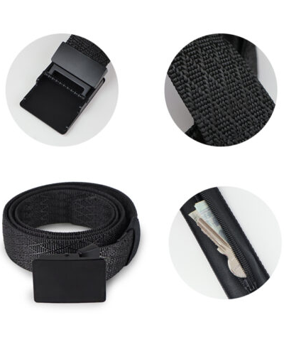 Gürtel mit versteckter Reißverschlusstasche – Hidden Pocket Belt