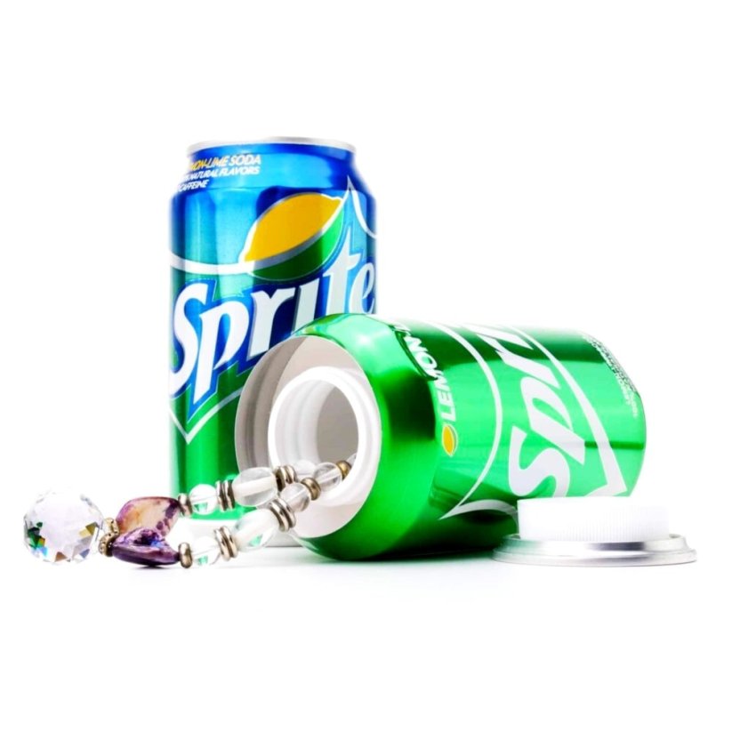 🥤 Falešná plechovka Sprite – Tajný úložný box 🥤