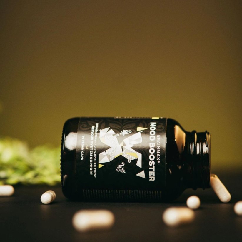 Mood Booster, komplex pro podporu nálady - BrainMax | 90 rostlinných kapslí