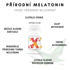 BrainMax - Natural Melatonin - 120 kapslí - Přírodní forma Melatoninu