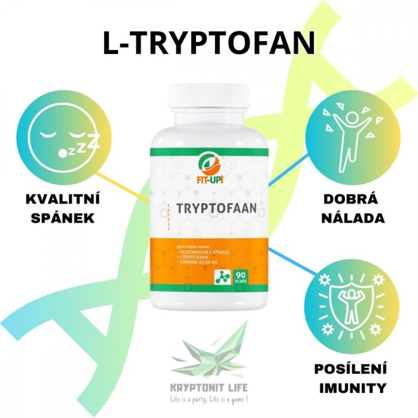 L-tryptofan 1000 mg / B6 | 90 caps - Fit-Up