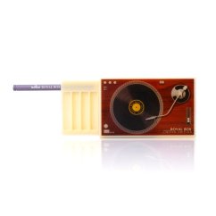 Royal Box Grammophon aus Kunststoff, Weiß