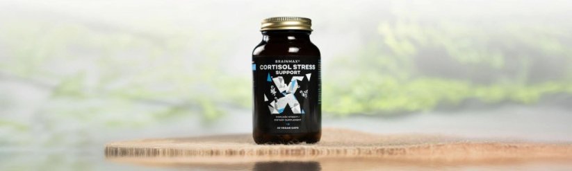 Cortisol Stress Support, komplex pro zvládání stresu - BrainMax | 60 rostlinných kapslí