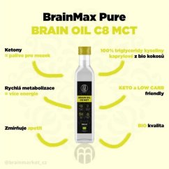 BrainMax Pure Brain MCT Oil C8 BIO - 500 ml