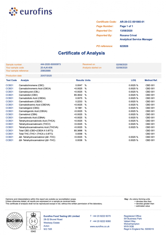 CBD/CBG Rock Terpene Infused 95% Pure (OG Kush)