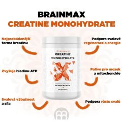 Creatine Monohydrate, Kreatin monohydrát - BrainMax | 500 g