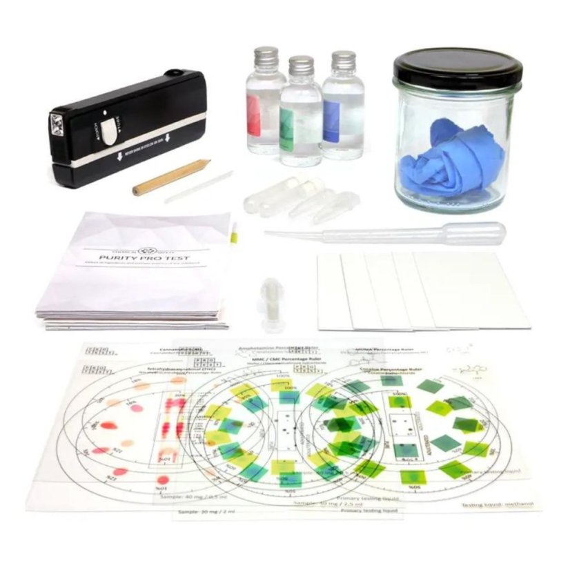 Plná Testovací sada (TLC) - PRO Test - Drogový test - % čistota
