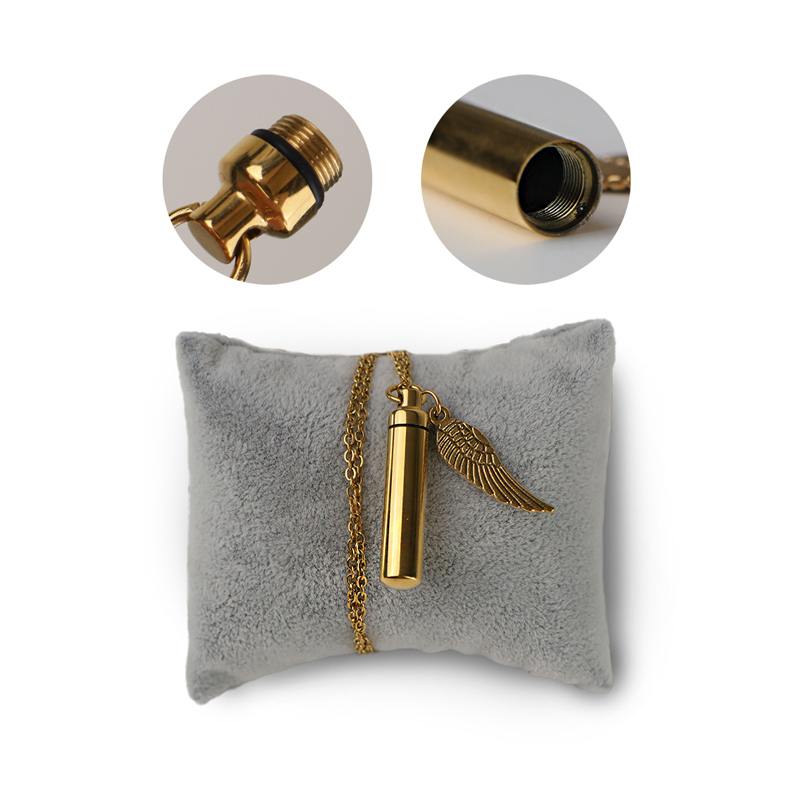 Collier avec capsule secrète – Noir