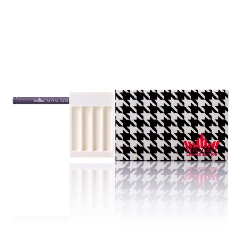 Royal Box Plastic Pepita White