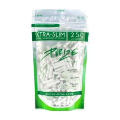 PURIZE - Filtry s aktivním uhlím - Extra Slim - Bílá - 250 ks