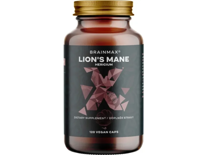 BrainMax Lion’s Mane extrakt 400 mg | 50 % polysacharidov & 20 % beta-glukánov – 120 rastlinných kapsúl