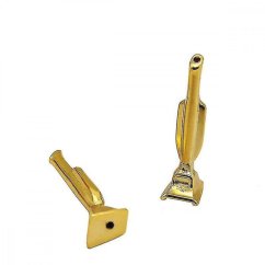 Šňupací trubička - vysavač - zlatá