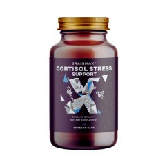 Cortisol Stress Support, komplex na zvládanie stresu - BrainMax | 60 rastlinných kapsúl