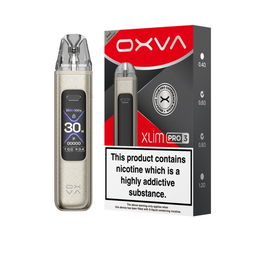 OXVA Xlim Pro 3 Pod Kit - Titanium Silk