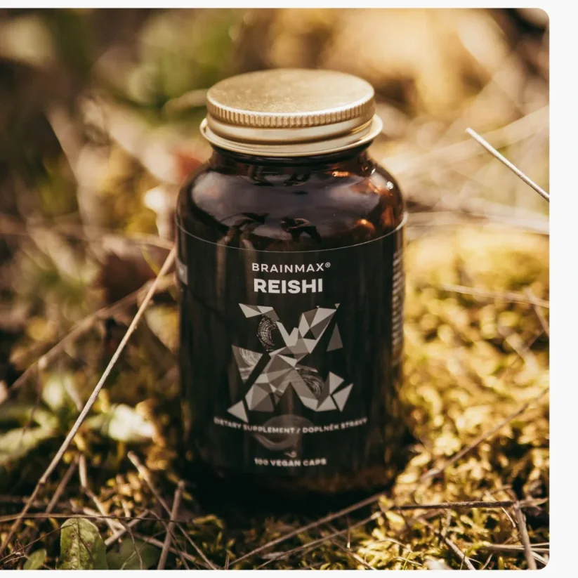 BrainMax Reishi extrakt 500 mg | 50 % polysacharidů & 20 % beta-glukanů – 100 rostlinných kapslí