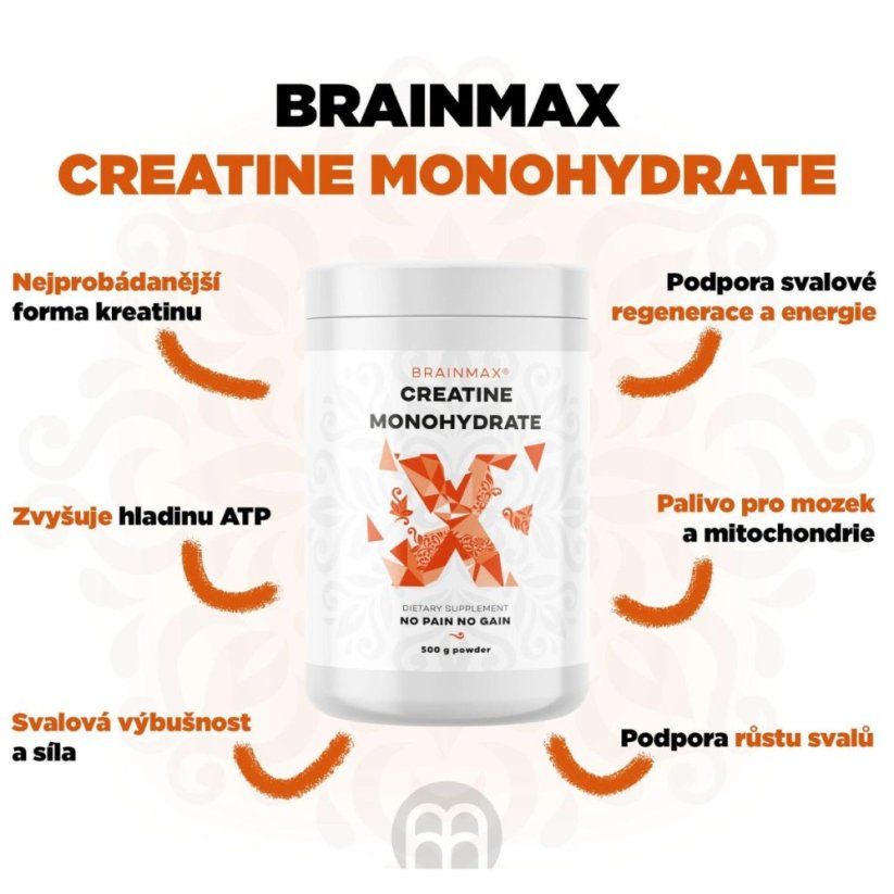 Créatine monohydrate, Créatine monohydrate - BrainMax | 500g