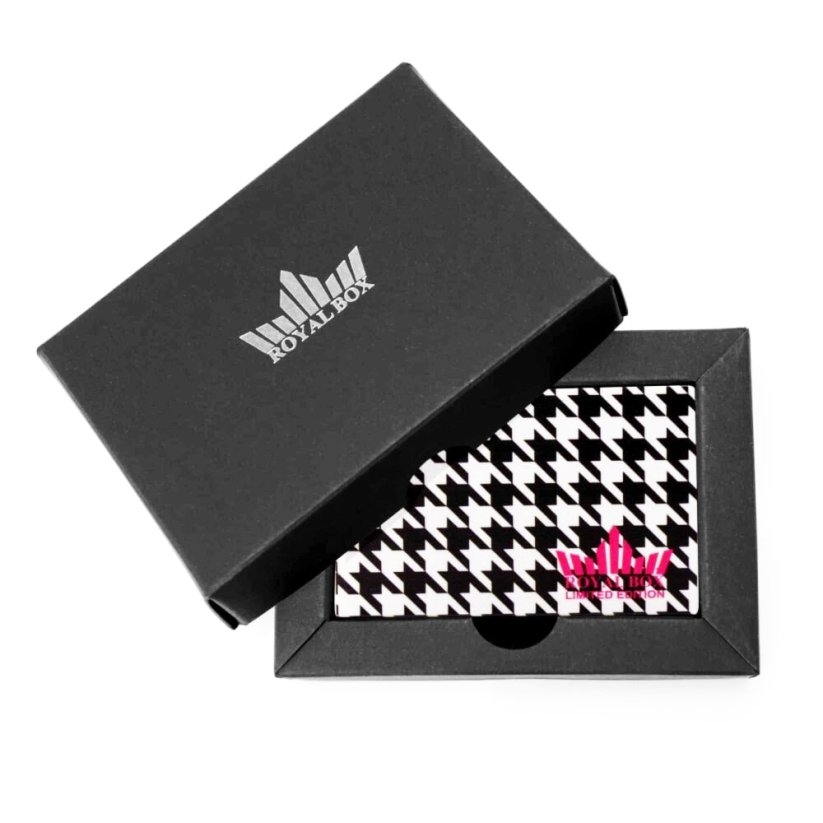 Royal Box Plastic Pepita White