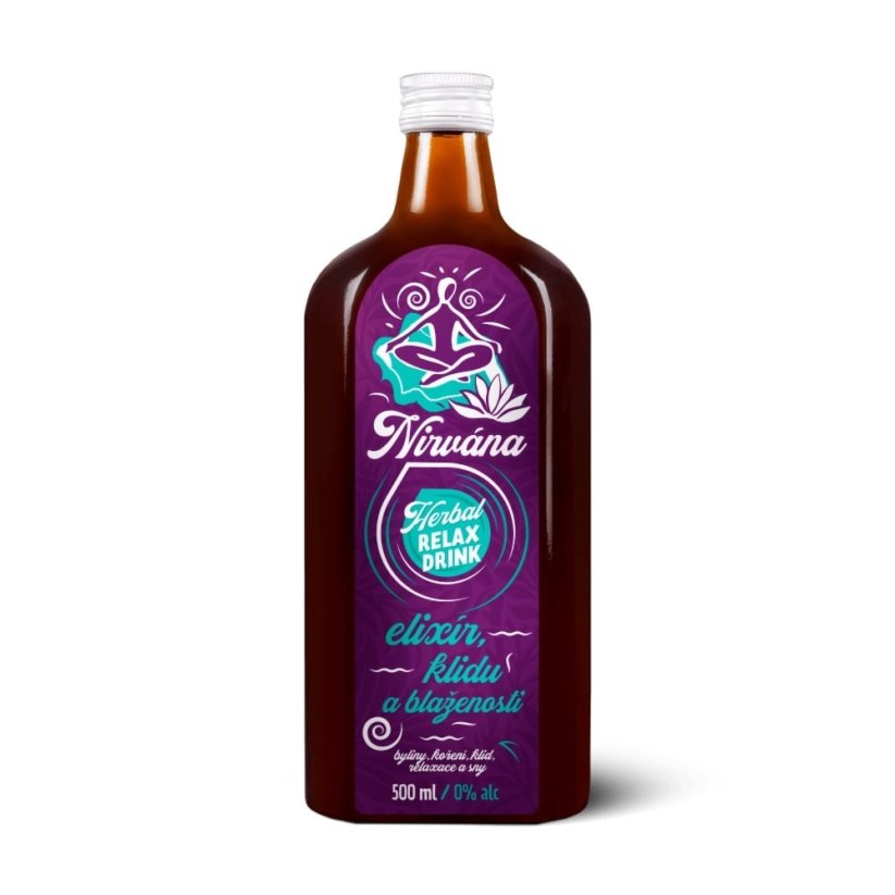Herbal Relax - Bylinný nápoj Nirvána – 500 ml