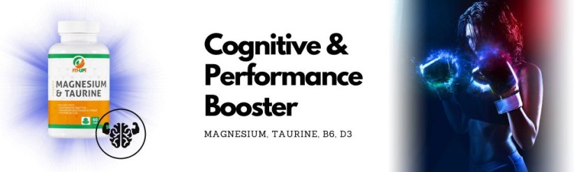 Magnesium & Taurine, B6, D3 | 60 Tabs - Fit-Up