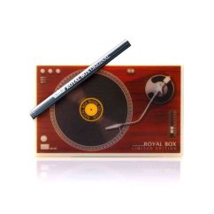 Royal Box Grammophon aus Kunststoff, Weiß