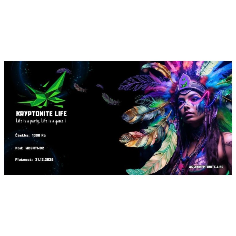 Chèque-cadeau – Kryptonite Life – « Shamanic »