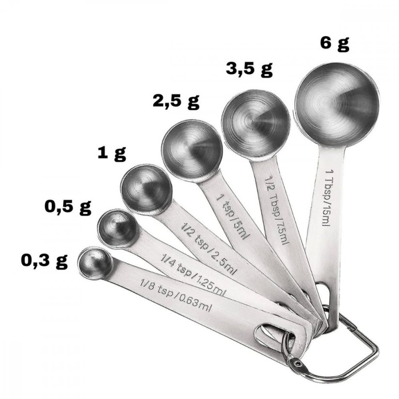 Kovová odmerka na Kratom a bylinky