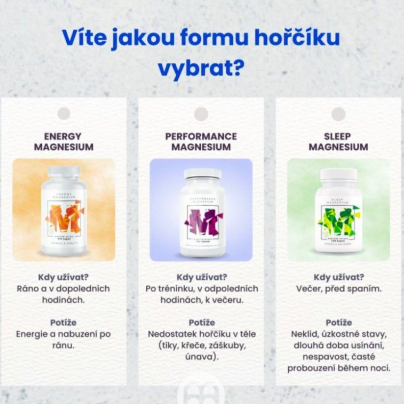 Performance Magnesium® 1000 mg - BrainMax | Hořčík 200 mg + Vitamín B6 P5P - 100 vegan kapslí