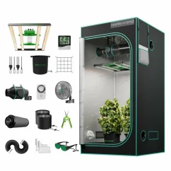 Mars Hydro 100×100×180 Tente de culture (FC 3000 LED Grow Tent Kit)