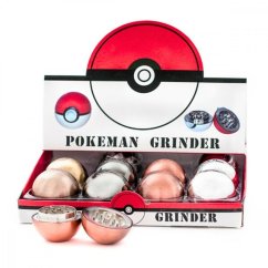 Kulatá kovová drtička - Pokeball - 2 části - 53 mm