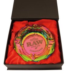 RAW Prisma Glas Aschenbecher - REGENBOGEN