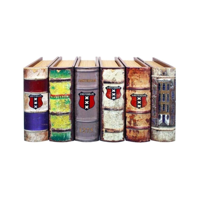 Kniha Amsterdam Canal Houses s Rolling boxem 22 x 16 x 7 cm