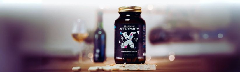 AFTERPARTY | Bojovník za rána bez těžkých kocovin! - BrainMax | 80 rostlinných kapslí