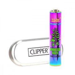 Kovový Clipper Zapalovač - "Amsterdam Amnesia" - ICY