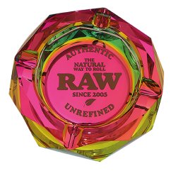 RAW Prisma Glas Aschenbecher - REGENBOGEN
