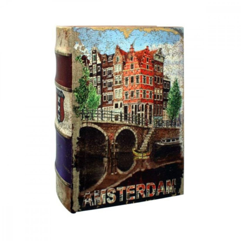 Kniha Amsterdam Canal Houses s Rolling boxem 22 x 16 x 7 cm