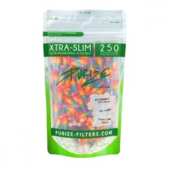 PURIZE - Aktivkohlefilter - Extra Slim - Rainbow - 250 Stück