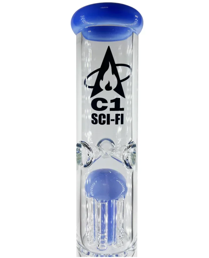 C1-Sci-Fi – Trojan Bong en Verre Percolateur 30 cm