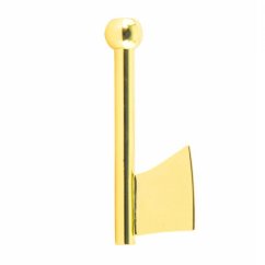 Šnupacia trubička na tabak - Sekera - zlatá