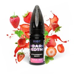 Riot BAR EDTN Salt Strawberry Maxx (Jahodový energeťák) 20mg - 10ml