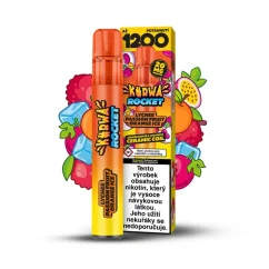 Kurwa Rocket - Lychee Passion Fruit Orange ICE (Liči, marakuja a pomeranč s ledem) - 20mg