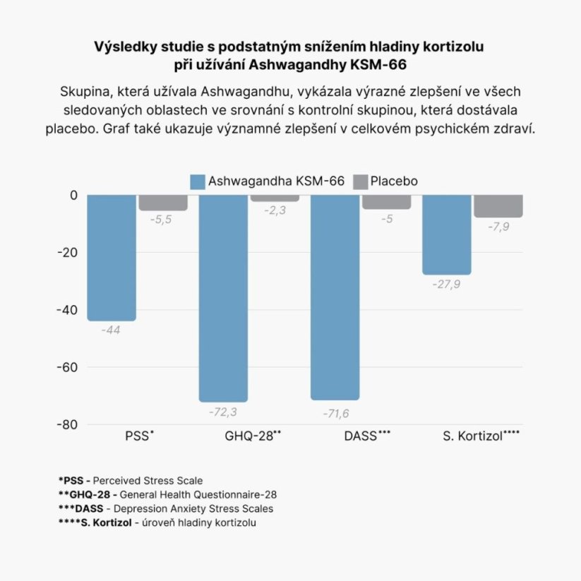 Cortisol Stress Support, komplex pro zvládání stresu - BrainMax | 60 rostlinných kapslí