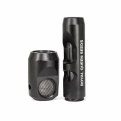 Pipe en métal | Pipe élégante et résistante avec verre borosilicaté