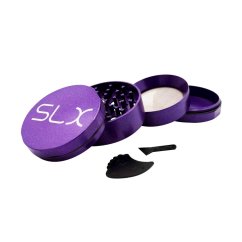 SLX Aluminum Non Sticky Crusher - Purple - 4 parts - 50mm