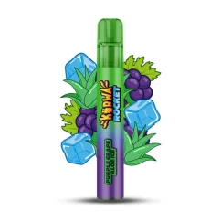 Kurwa Rocket - Purple Grape Aloe ICE (Fialové hrozny a aloe s ledem) - 20mg