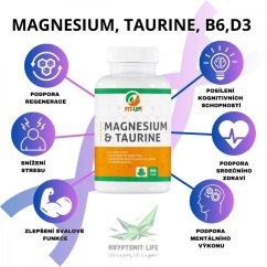 Magnésium et taurine, B6, D3 | 60 onglets - Aménagement