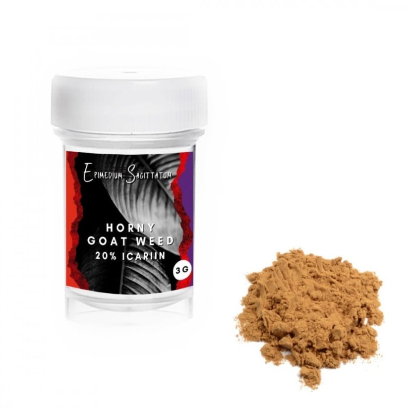 Épimedium sagittatum (herbe cornée de chèvre) - Extrait d'icariine à 20 % - 3 g