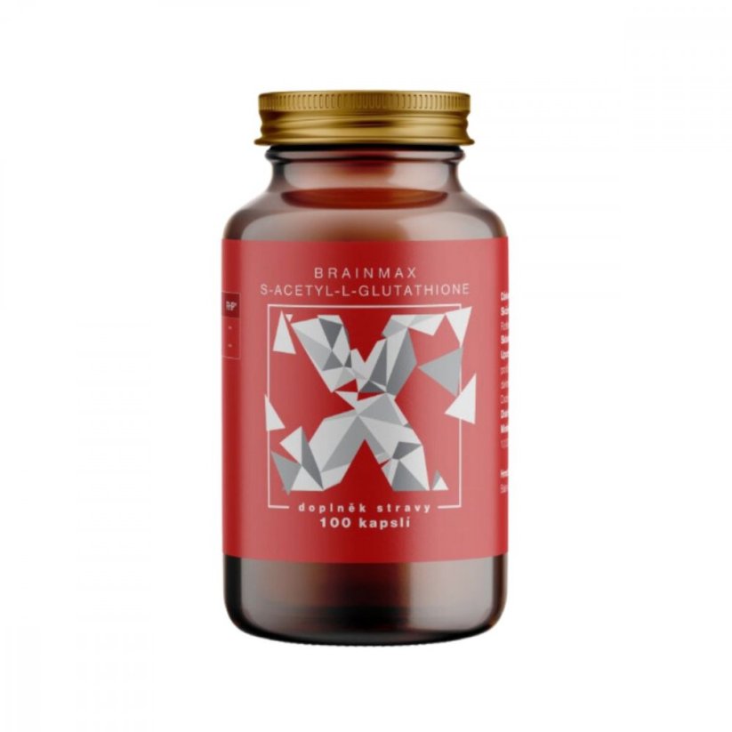 S-Acetyl-L-Glutathione SAG - BrainMax | 100 mg - 100 rostlinných kapslí