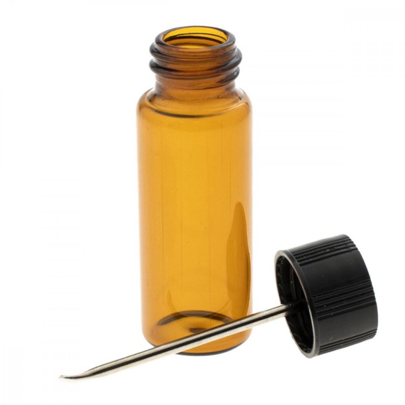 Skleněná lahvička s lžičkou XL – 64 x 22 mm 🧪💎