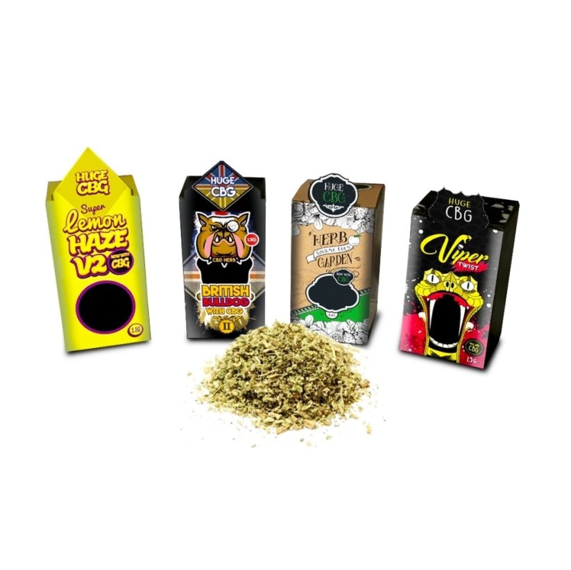 Co je Viper Twist – 45% CBD & 5% CBG – Přírodní aroma? Viper Twist je prémiový konopný produkt obsahující 45 % CBD (kanabidiol) a 5 % CBG (kanabigerol). Díky vyvážené kombinaci těchto kanabinoidů a přírodním terpenům nabízí jedinečný aromatický a chuťový zážitek. Produkt je zcela bez THC, což zajišťuje příjemný efekt bez psychoaktivních projevů. Ideální volba pro relaxaci, uvolnění nebo přípravu vlastních CBD/CBG produktů.  Co jsou CBD a CBG? CBD (kanabidiol): CBD je jedním z nejznámějších kanabinoidů, který působí na endokanabinoidní systém těla. Tento systém ovlivňuje různé procesy, jako je regenerace, nálada a zvládání stresu. CBD není psychoaktivní.  CBG (kanabigerol): CBG je základní kanabinoid, ze kterého vznikají ostatní kanabinoidy, jako je CBD a THC. Má své specifické vlastnosti a přispívá ke zlepšení celkového efektu produktu.  Proč si vybrat Viper Twist? Vysoký obsah kanabinoidů: Kombinace 45 % CBD a 5 % CBG přináší synergický efekt, který podporuje relaxaci a celkovou pohodu.  Přírodní aroma: Infuzované přírodními terpeny, které dodávají autentickou a jemnou vůni, vhodnou pro každodenní použití.  Bez THC: Produkt neobsahuje žádné THC, takže nenavozuje žádné psychoaktivní projevy.  Univerzální použití: Ideální pro vaporizaci, dabbing nebo jako přísada do vlastních tinktur, mastí či potravin.  Prémiová kvalita: Vyrobeno z vysoce kvalitního technického konopí, které splňuje přísné standardy kvality a bezpečnosti.  Zajímavá fakta o Viper Twist a terpeny Viper Twist: Tento produkt je navržen tak, aby poskytoval maximální pohodlí a vyvážený efekt díky kombinaci CBD, CBG a přírodních terpenů.  Terpeny: Terpeny jsou přírodní aromatické sloučeniny, které dodávají charakteristickou vůni a chuť. V tomto produktu zvyšují působení kanabinoidů díky tzv. "entourage efektu".  Technické konopí: Technické konopí použité pro výrobu tohoto produktu obsahuje vysoký obsah CBD a další prospěšné kanabinoidy, přičemž obsah THC nepřesahuje 0,2 %.  Klíčové vlastnosti produktu Obsah kanabinoidů: 45 % CBD a 5 % CBG. Aroma: Jemná přírodní vůně díky přidaným terpenům. Bez THC: Zcela bez psychoaktivních projevů. Univerzální použití: Perfektní pro vaporizaci, dabbing nebo tvorbu vlastních produktů. Prémiová kvalita: Vyrobeno z kvalitního technického konopí.