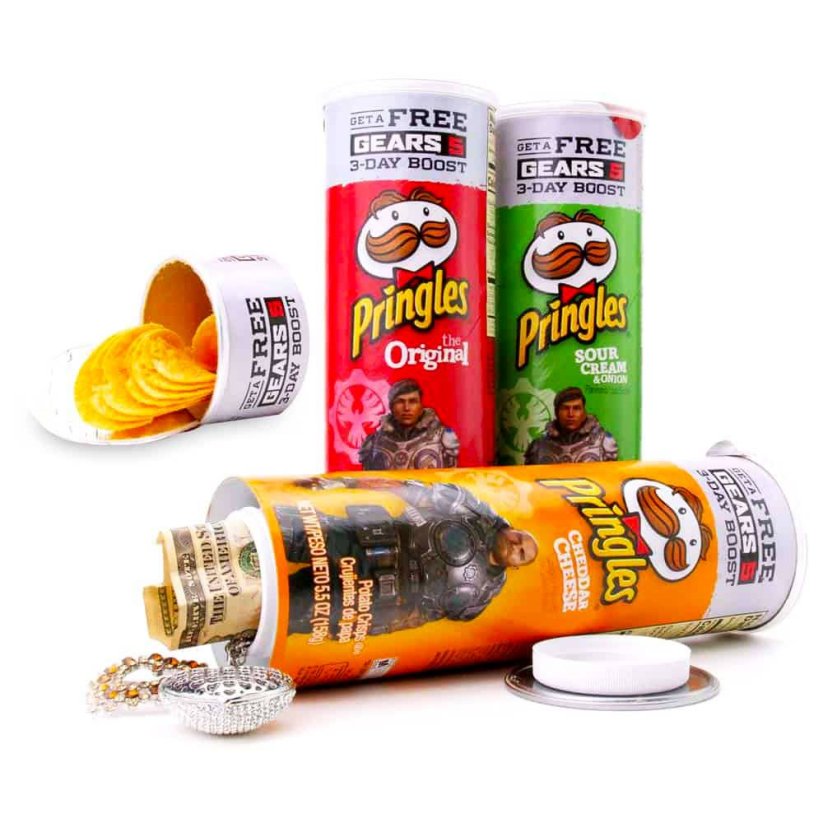 🥔 Pringles chipsy – Tajný úložný box 🥔